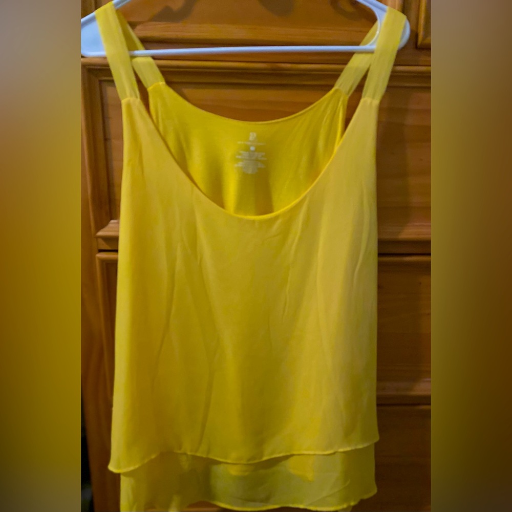 LIKE NEW ⭐️ women’s top⭐️ Overlay gives a multi layered chiffon look ⭐️ Large
